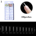Clear T-Shaped False Nails Kit for Easy At Home Manicure