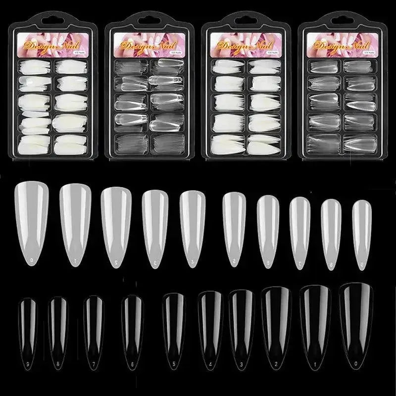 Clear T Shaped False Nails Kit For Easy At Home Manicure