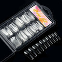 Clear T-Shaped False Nails Kit for Easy At Home Manicure