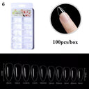 Clear T-Shaped False Nails Kit for Easy At Home Manicure