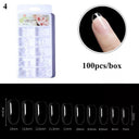 Clear T-Shaped False Nails Kit for Easy At Home Manicure