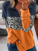 Clearance Special Offer Contrast Color Pullover Hoodie Women