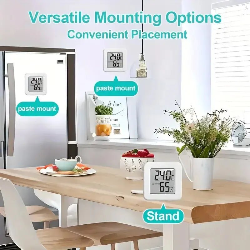 ClimaSense Indoor Mini Temperature Humidity Meter - Compact Hygrometer for Rooms.