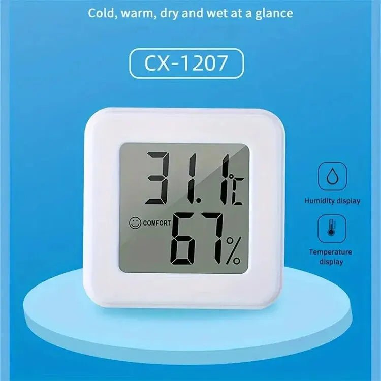 ClimaSense Indoor Mini Temperature Humidity Meter - Compact Hygrometer for Rooms.