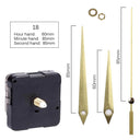 Clock Mechanism Repair Parts DIY Silent Quartz Movement Set