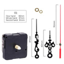 Clock Mechanism Repair Parts DIY Silent Quartz Movement Set