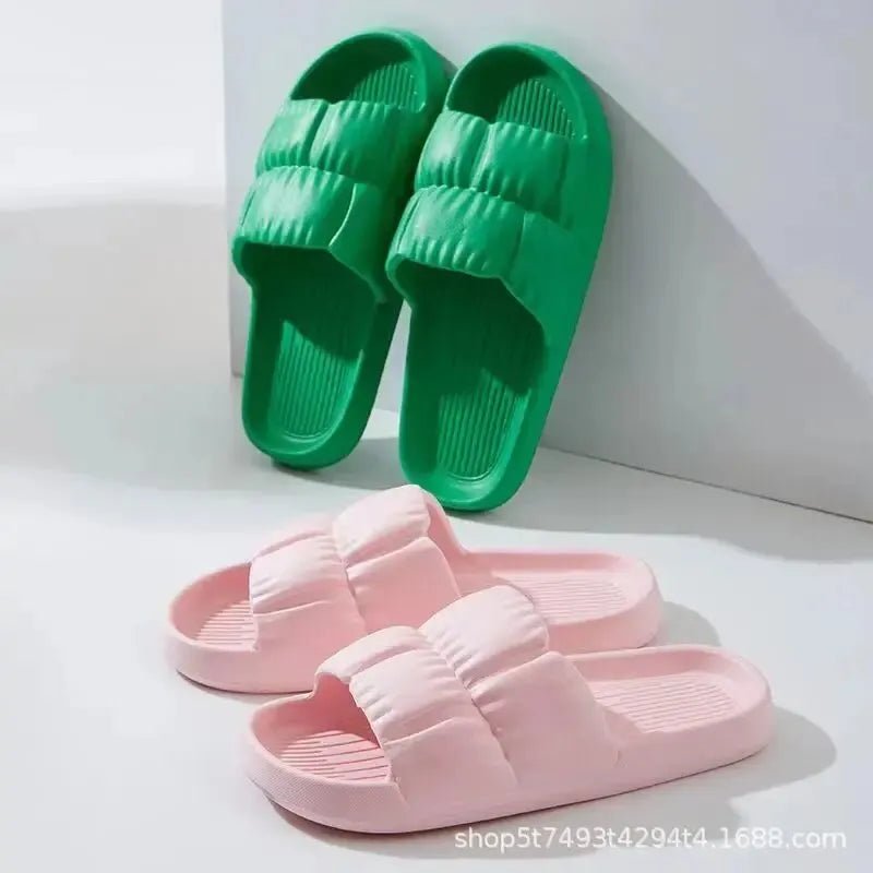 CloudWalk Ladies Soft Sole Slippers Thick Platform Outdoorsy EVA Non Slip - Cozy