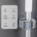 Clutter-Free Living: Durable Wall Organizer Rack Easy Use