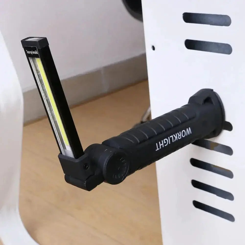 COB LED Flashlight For Camping And Work Light Portable Torch