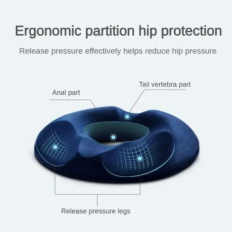 Coccyx Relief Ergonomic Memory Foam Donut Cushion Comfort
