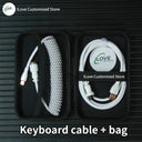 Coiled USB C Keyboard Cable Premium Wired Solution for Gaming