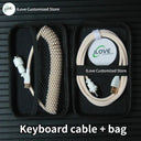 Coiled USB C Keyboard Cable Premium Wired Solution for Gaming