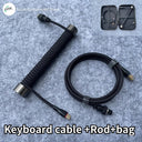 Coiled USB C Keyboard Cable Premium Wired Solution for Gaming