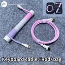 Coiled USB C Keyboard Cable Premium Wired Solution for Gaming
