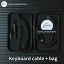 Coiled USB C Keyboard Cable Premium Wired Solution for Gaming