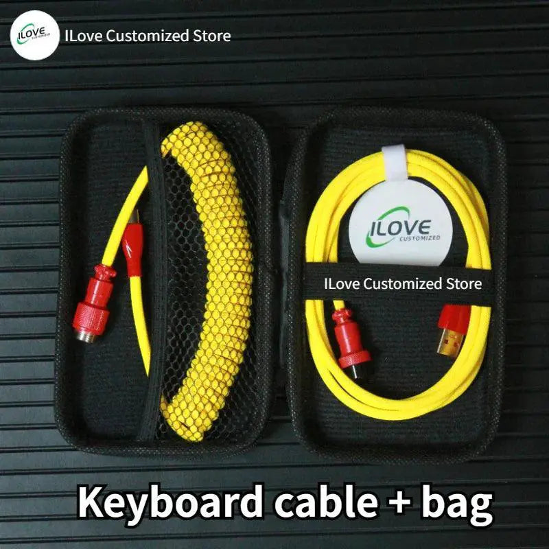 Coiled USB C Keyboard Cable Premium Wired For Gaming