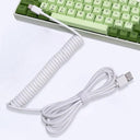 Coiled USB C Keyboard Cable Premium Wired Solution for Gaming
