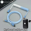 Coiled USB C Keyboard Cable Premium Wired Solution for Gaming