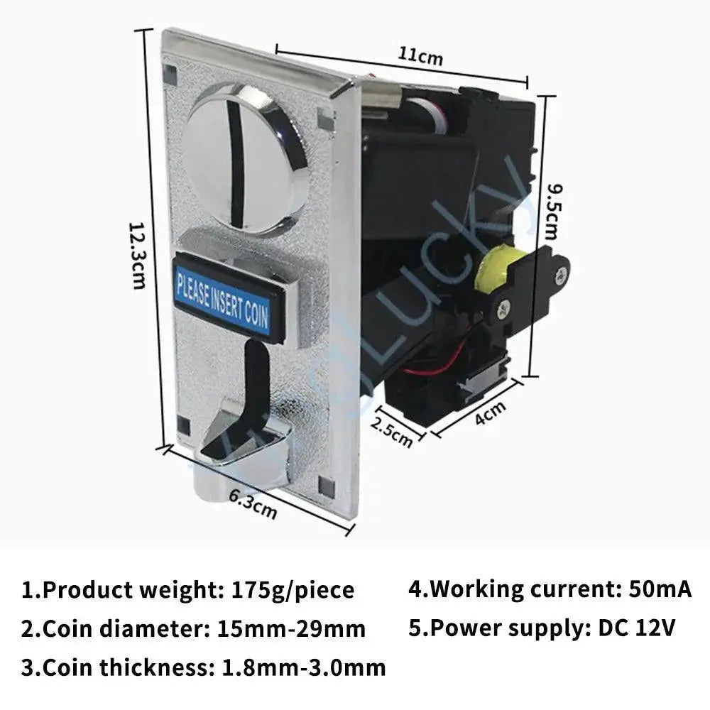 Coin Acceptor CPU Compatible Arcade Part With Wire