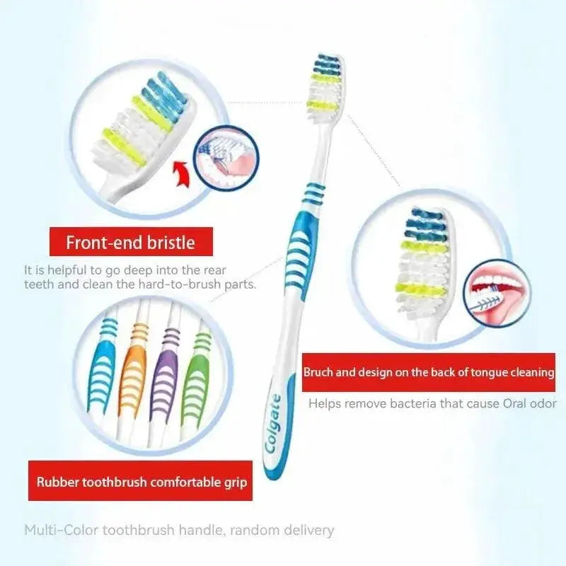 Colgate Soft Bristle Family Toothbrush Set 6 Pack Essentials