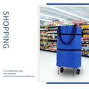 Compact Folding Cart for Smart Home Use