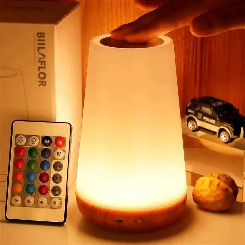 Color Changing Touch Bedside Lamp With Remote Control Light - OurLum.com