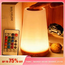Color Changing Touch Bedside Lamp Remote Controlled Light