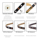 Color Flow RGB LED Strip Lights for Home