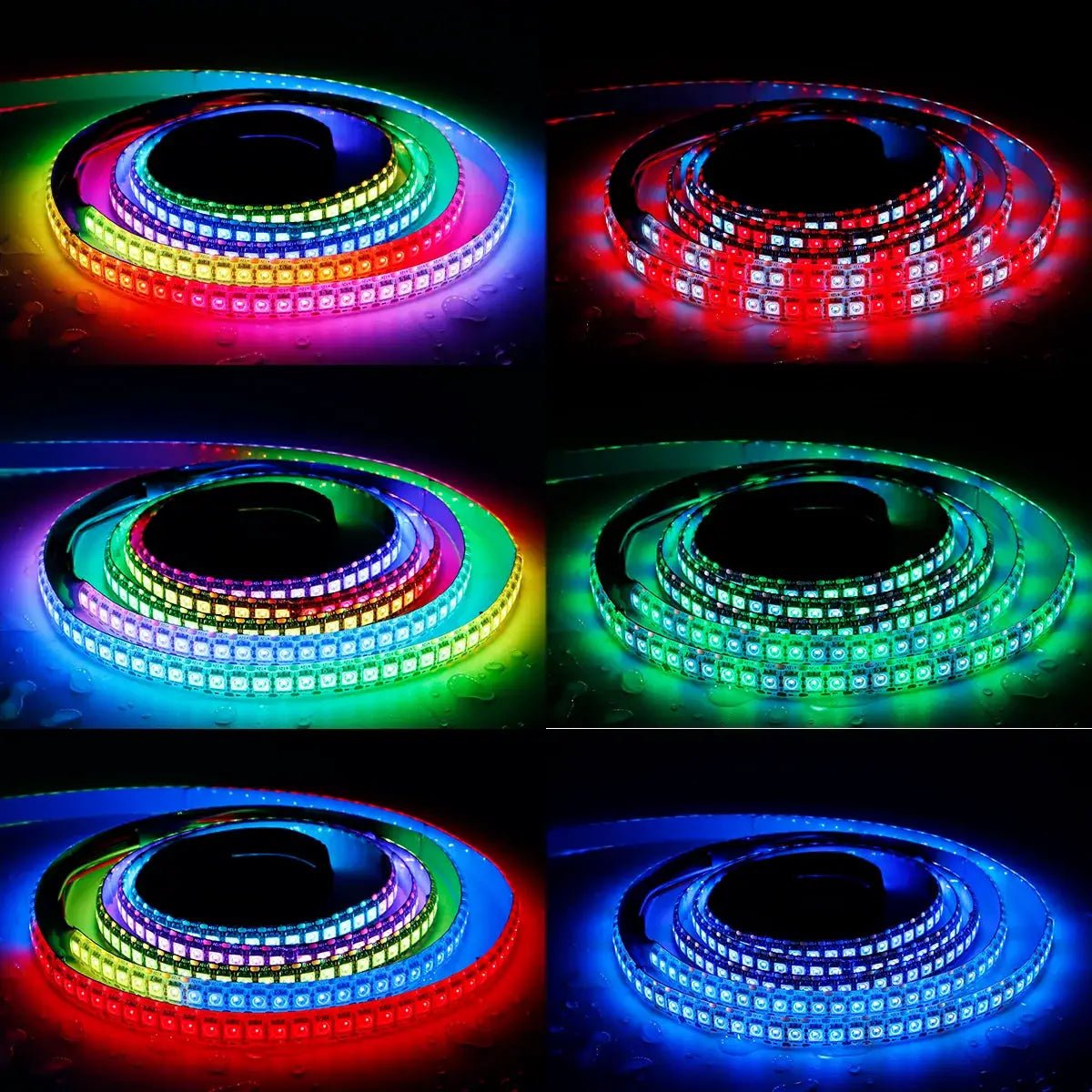 Color Flow RGB LED Strip Lights for Home