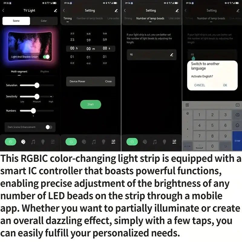 Color Sync TV Backlight for 55-75 Inches