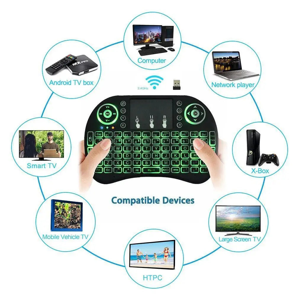 Colorful Backlight Air Mouse Remote For Android TV Box