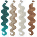 Colorful Body Wave Hair Bundles Vibrant Blonde Extensions