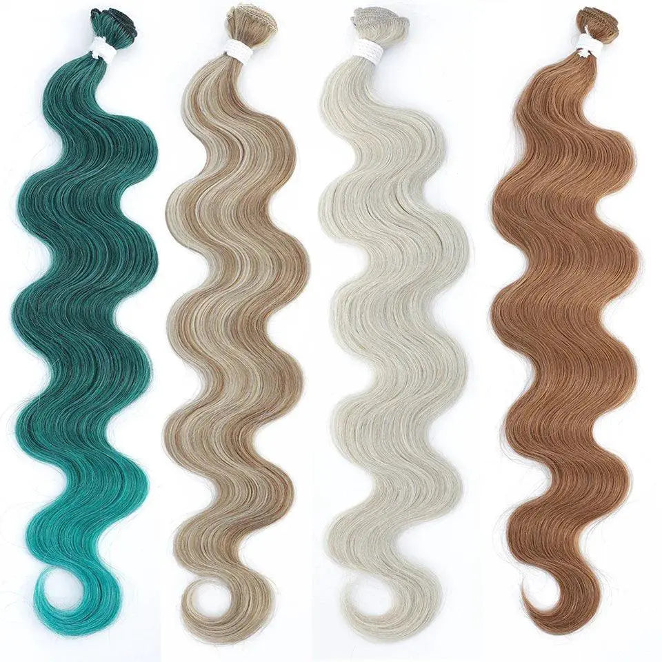 Colorful Body Wave Hair Bundles 613 Piano Blonde Extensions