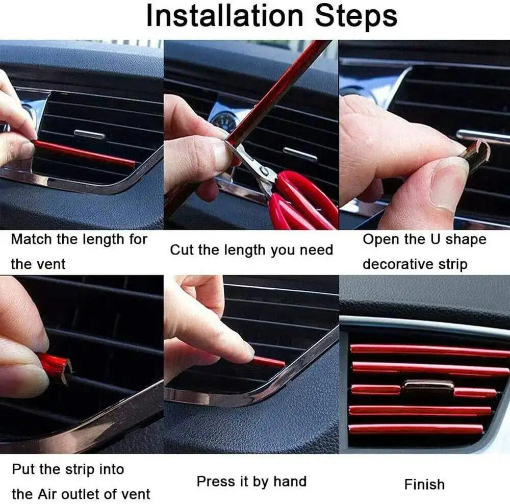 Colorful Car Vent Trim Strips Enhance Your Car Interior