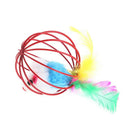 Colorful Cat Teaser Wand With Bell Mouse Toy For Pets