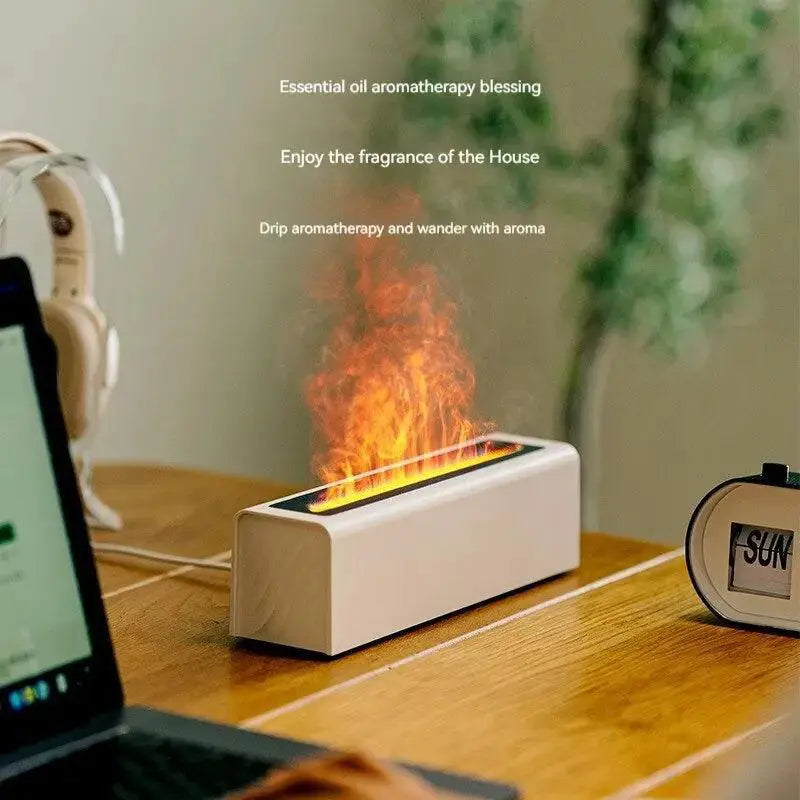 Colorful Flame USB Aromatherapy Diffuser for Relaxation