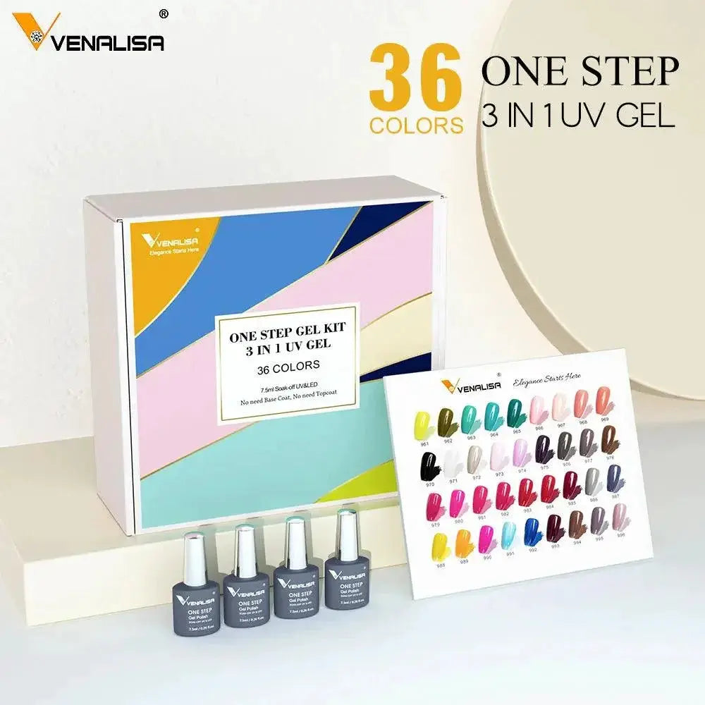 Colorful Gel Nail Polish Kit HEMA Free 60 Vibrant Shades