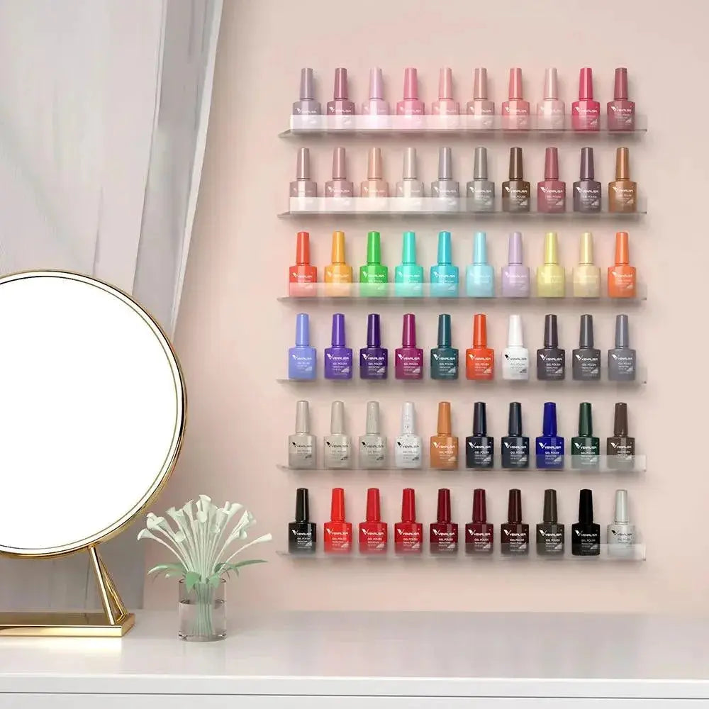 Colorful Gel Nail Polish Kit HEMA Free 60 Vibrant Shades