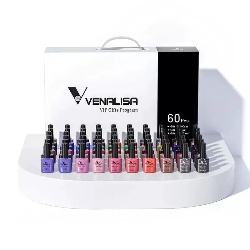 Colorful Gel Nail Polish Kit HEMA Free 60 Vibrant Shades