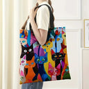Durable Kitten Print Bag for Daily Use