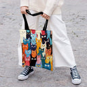 Durable Kitten Print Bag for Daily Use