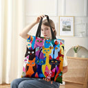Durable Kitten Print Bag for Daily Use