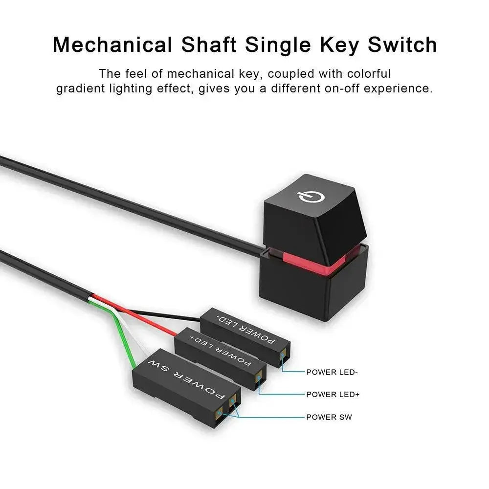Colorful LED Desk Switch for Easy Power Control and Lights