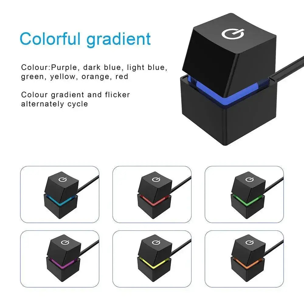 Colorful LED Desk Switch for Easy Power Control and Lights