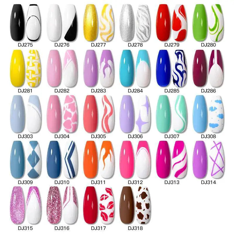 Colorful Liner Gel Polish Set 28 Shades UV Nail Kit