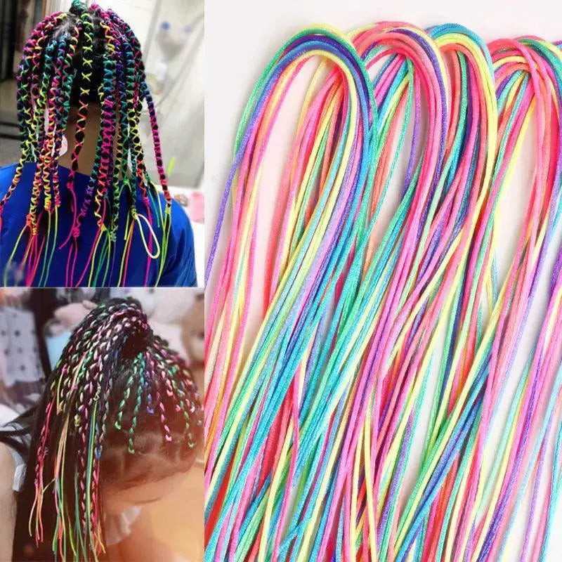 Colorful Hair Braids Bundle 90cm Vibrant Strands For Styling
