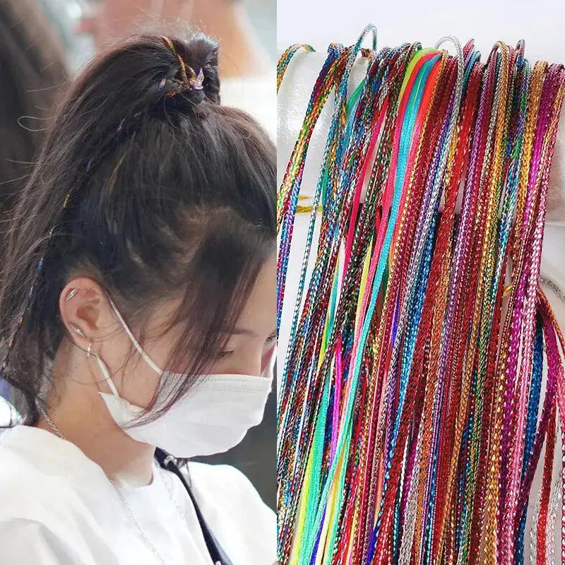 Colorful Hair Braids Bundle 90cm Vibrant Strands For Styling