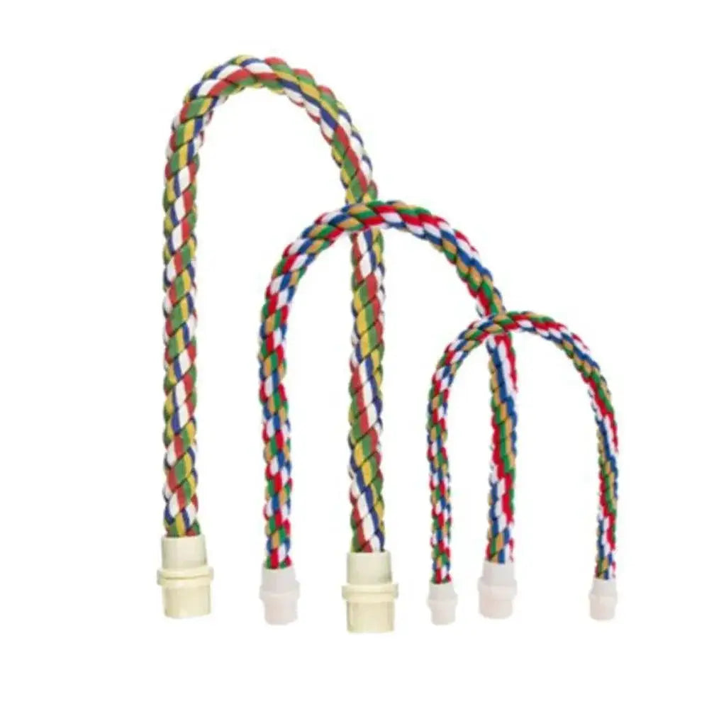 Colorful Parrot Rope Hanging Swing Bird Cage Toy Accessories