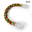 Colorful Parrot Rope Hanging Swing Bird Cage Toy Accessories