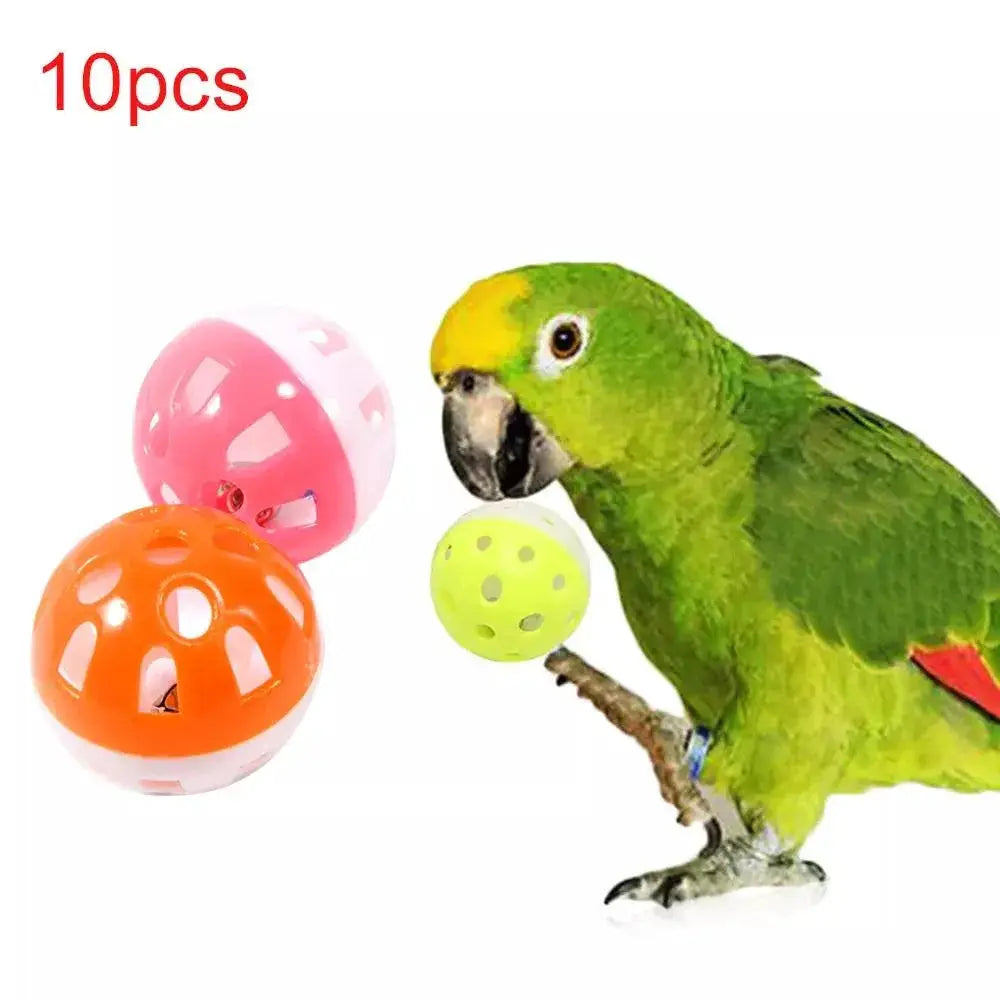 Colorful Rolling Bell Ball Bird Toy For Parakeet Play